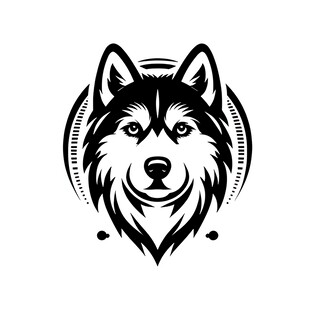 哈士奇头像设计