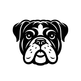 巴哥犬头像标志设计