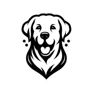 可爱狗头标志设计