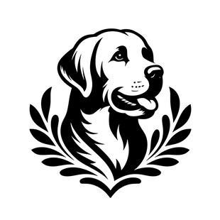 拉布拉多犬徽章图案
