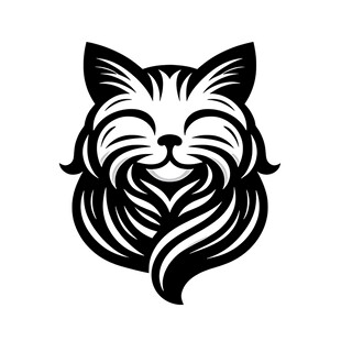 简约猫咪头像设计