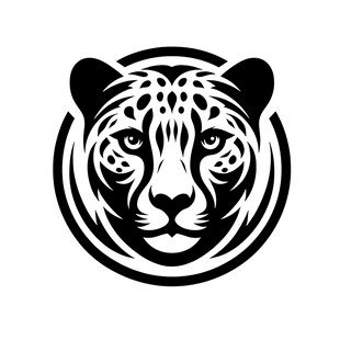 豹头简约标志设计