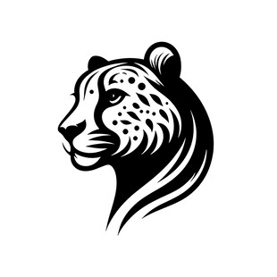 猎豹头像标志设计