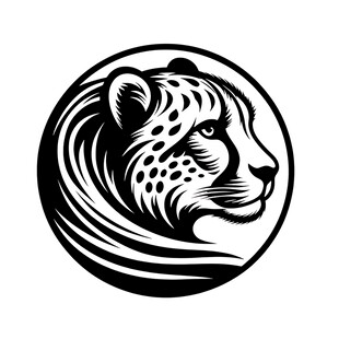 猎豹头像标志设计