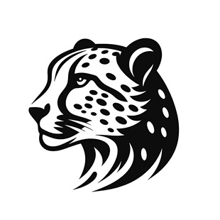 猎豹头像标志设计