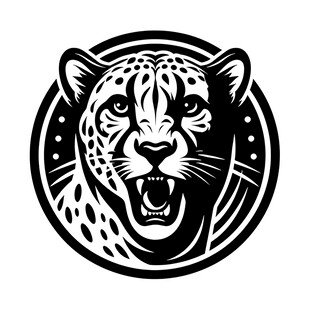 咆哮的猎豹标志