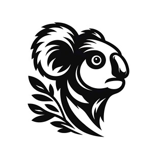 考拉头像图案设计