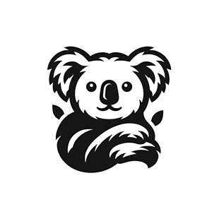 可爱考拉标志图案