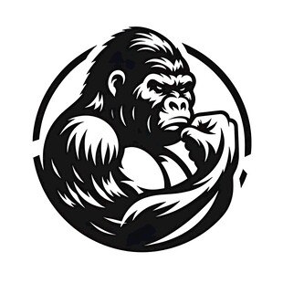 强壮猩猩标志图案