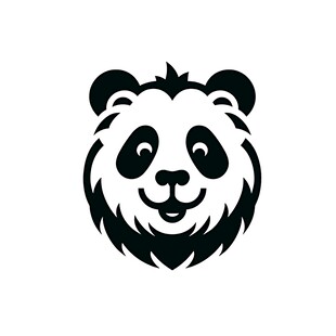 熊猫头像标志设计