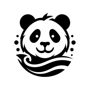 熊猫简约图案设计