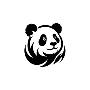 熊猫头像标志设计