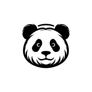 熊猫头像图案