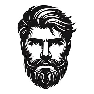时尚胡须男士头像