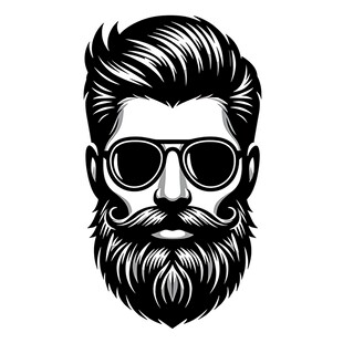 时尚胡须男士头像