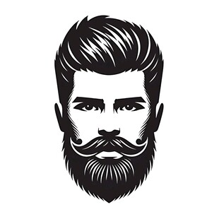 时尚有型男士胡须头像
