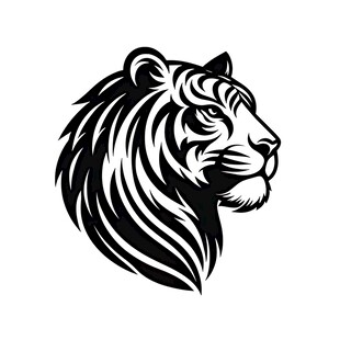 老虎头像标志设计