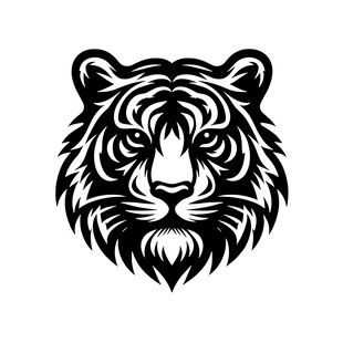 老虎头像图案