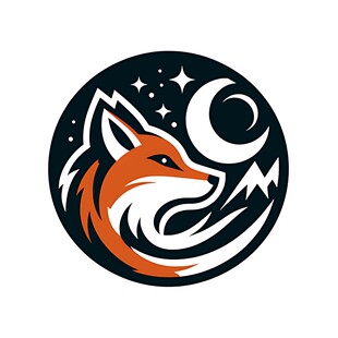 狐狸月夜标志设计