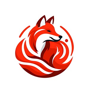 火焰狐狸标志设计