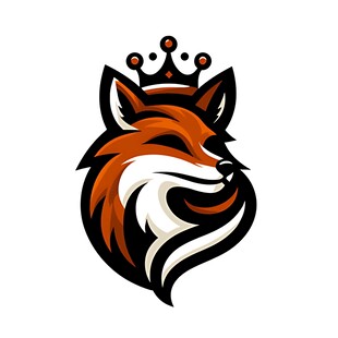 狐狸皇冠标志设计