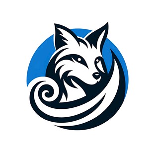 狐狸主题简约标志设计