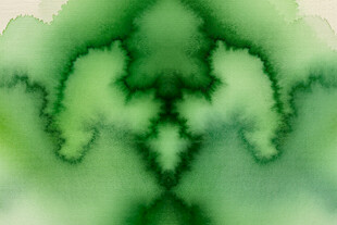 梦幻绿色抽象水彩纹理图案