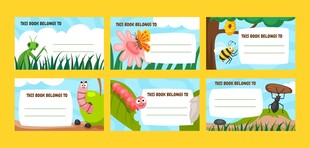 儿童卡通风格空白手抄报模板