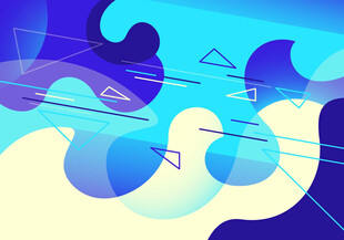 抽象几何风格多彩背景图案