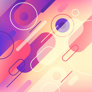 多彩几何抽象背景图案