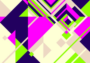 多彩几何抽象图案设计