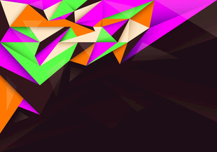 多彩几何抽象图案背景