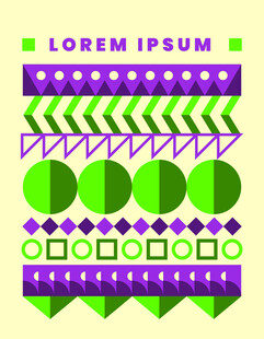几何图案彩色装饰设计