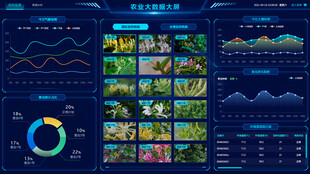 农业数据可视化大屏
