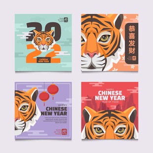 虎年主题创意海报设计
