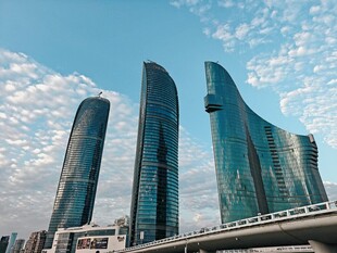 现代都市摩天大楼景观