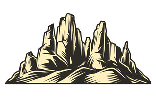金色群山景观