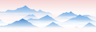 水墨风格山峦美景
