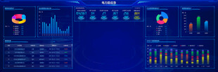 科技感数据可视化界面