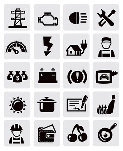 多样工具图标集合