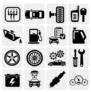 汽车维修保养图标集合