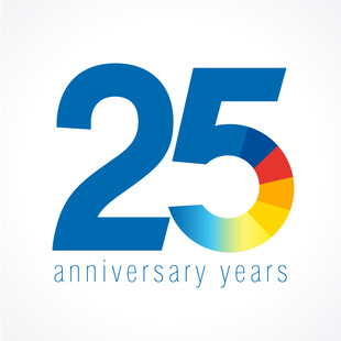 25周年纪念标志