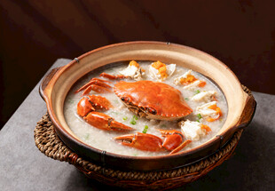 砂锅蟹膏粥