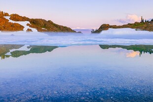 冰雪湖景