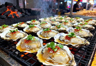 夜市烤生蚝