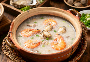 砂锅海鲜粥