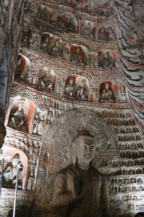 云冈石窟佛像艺术景观