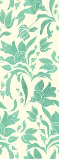清新绿底花卉图案纹理