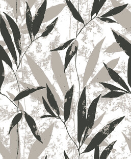水墨竹叶