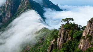 黄山奇峰云海壮美景观